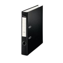 (42308) ESSELTE ARCHIVADOR PALANCA FOLIO LOMO 50MM PP INTERIOR FORRADO EN PAPEL RADO CANTONERAS NEGRO