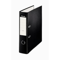 (42312) ESSELTE ARCHIVADOR PALANCA A4 LOMO ANCHO PP INTERIOR FORRADO EN PAPEL RADO CANTONERAS NEGRO