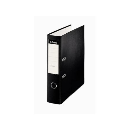 (42312) ESSELTE ARCHIVADOR PALANCA A4 LOMO ANCHO PP INTERIOR FORRADO EN PAPEL RADO CANTONERAS NEGRO