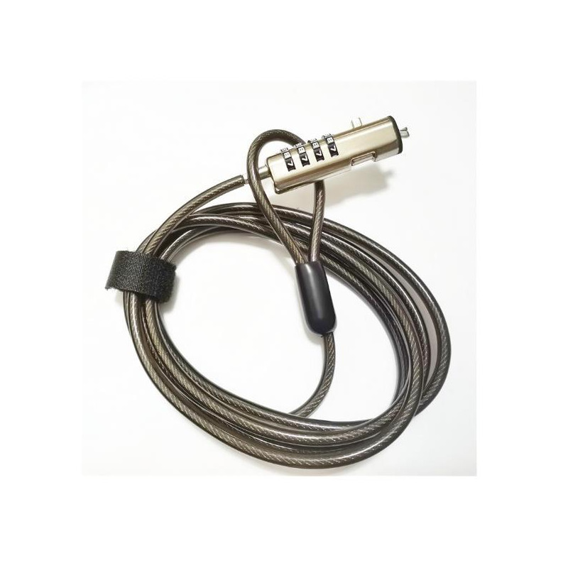(ASLK-D50N05-BK) AISENS CABLE DE SEGURIDAD PARA PORTÁTIL CON COMBINACIÓN NANO COLOR NEGRO (ASLK-D50N05-BK) AISENS CABLE DE SEGURIDAD PARA PORTÁTIL CON COMBINACIÓN NANO COLOR NEGRO