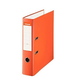 (42331) ESSELTE ARCHIVADOR PALANCA A4 LOMO ANCHO PP INTERIOR FORRADO EN PAPEL RADO CANTONERAS NARANJA