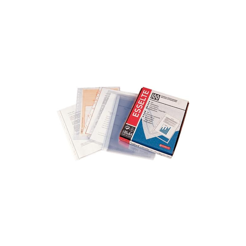 (46108) ESSELTE FUNDA PP CRISTAL 11 TALADROS A4 -100U- (46108) ESSELTE FUNDA PP CRISTAL 11 TALADROS A4 -100U-