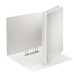 (49739) ESSELTE CARPETA CANGURO BÁSICA PERSONALIZABLE 2 ANILLAS MIXTAS 40MM A4 PP BLANCO