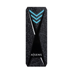 (ASM2-RGB013B) AISENS CAJA EXTERNA M.2 (NGFF) RGB GAMING PARA SSD M.2 NVME A USB3.2 GEN2
