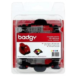 (15CBGR0100C) EVOLIS BADGY 200 CINTA COLOR YMCKO PARA 100 IMPRESIONES