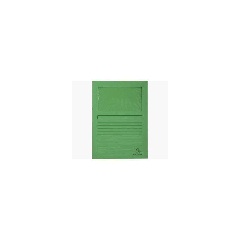 (50103E) EXACOMPTA SUBCARPETA A4 FOREVER CON VENTANA VERDE 120GR -100U- (50103E) EXACOMPTA SUBCARPETA A4 FOREVER CON VENTANA VERDE 120GR -100U-