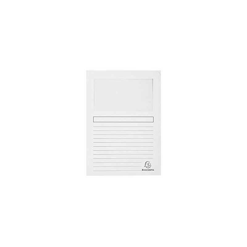 (50110E) EXACOMPTA SUBCARPETA A4 FOREVER CON VENTANA BLANCO 120GR -100U- (50110E) EXACOMPTA SUBCARPETA A4 FOREVER CON VENTANA BLANCO 120GR -100U-