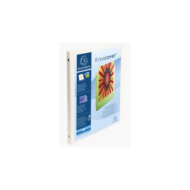 (51189E) EXACOMPTA CARPETA DE ANILLAS 4X15MM KREA COVER A4 PERSONALIZABLE PP OPACO BLANCO (51189E) EXACOMPTA CARPETA DE ANILLAS 4X15MM KREA COVER A4 PERSONALIZABLE PP OPACO BLANCO