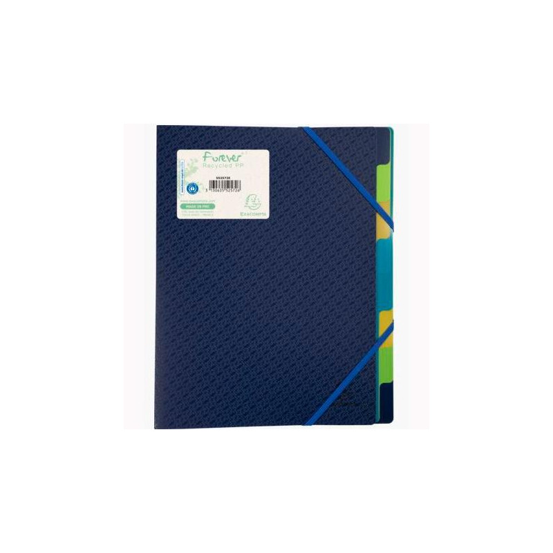 (552572E) EXACOMPTA CLASIFICADOR FOREVER 8 COMPARTIMENTOS 3 SOLAPAS A4 POLIPROPILENO AZUL (552572E) EXACOMPTA CLASIFICADOR FOREVER 8 COMPARTIMENTOS 3 SOLAPAS A4 POLIPROPILENO AZUL