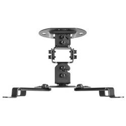(CP03TSR-127) AISENS SOPORTE UNIVERSAL GIRATORIO INCLINABLE DE TECHO PARA PROYECTOR NEGRO
