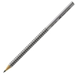 (117000) FABER CASTELL LÁPIZ GRIP ECOLÓGICO GRAFITO MODELO 2001 HB GRIS
