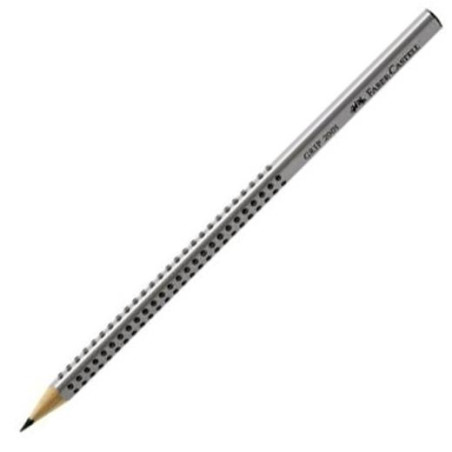 (117000) FABER CASTELL LÁPIZ GRIP ECOLÓGICO GRAFITO MODELO 2001 HB GRIS