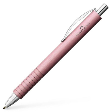 (148425) FABER CASTELL BOLÍGRAFO ESSENTIO ALUMINIO B TINTA NEGRA RECARGABLE ROSA