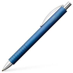 (148426) FABER CASTELL BOLÍGRAFO ESSENTIO ALUMINIO B TINTA NEGRA RECARGABLE AZUL