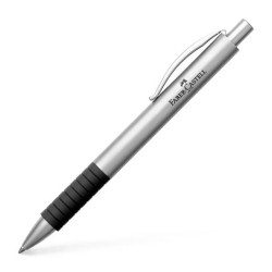 (148472) FABER CASTELL BOLÍGRAFO ESSENTIO METAL B TINTA NEGRA RECARGABLE CROMO MATE