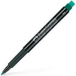 (151363) FABER CASTELL ROTULADOR PERMANENTE MULTIFUNCIONAL MULTIMARK F CON GOMA INTEGRADA VERDE
