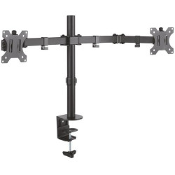 (DT32TSR-041) AISENS SOPORTE DE MESA ECO GIRATORIO INCLINABLE 3 PIVOTES 2 BRAZOS PARA TV/MONITOR 8KG 13"/32" NEGRO
