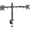 (DT32TSR-041) AISENS SOPORTE DE MESA ECO GIRATORIO INCLINABLE 3 PIVOTES 2 BRAZOS PARA TV/MONITOR 8KG 13"/32" NEGRO
