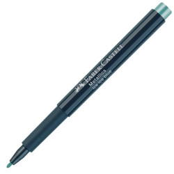 (160792) FABER CASTELL ROTULADOR PUNTA DE FIBRA METALLICS MARKER ICE ICE BLUE -10U-