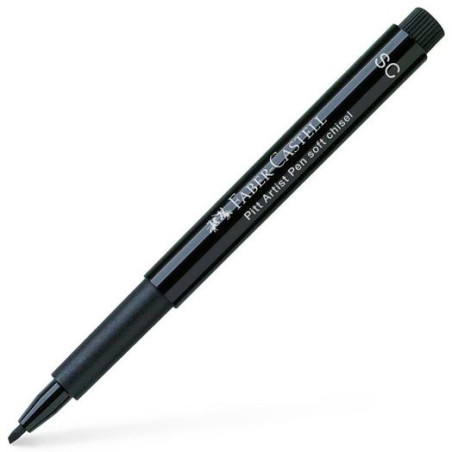 (167892) FABER CASTELL ROTULADOR PERMANENTE PITT ARTIST PEN SOFT CALLIGRAPHY SC NEGRO