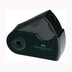 (182710) FABER CASTELL AFILALÁPICES SLEEVE MINI CON FUNDA Y DEPÓSITO NEGRO