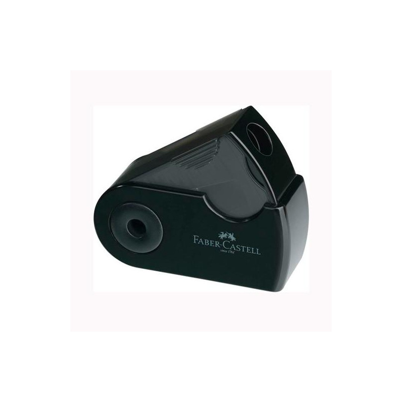 (182710) FABER CASTELL AFILALÁPICES SLEEVE MINI CON FUNDA Y DEPÓSITO NEGRO