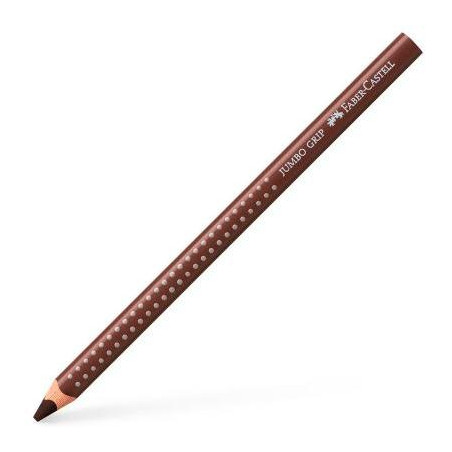 (110976) FABER CASTELL LÁPICES DE COLORES JUMBO GRIP UNICOLOR MARRÓN VAN-DYCK
