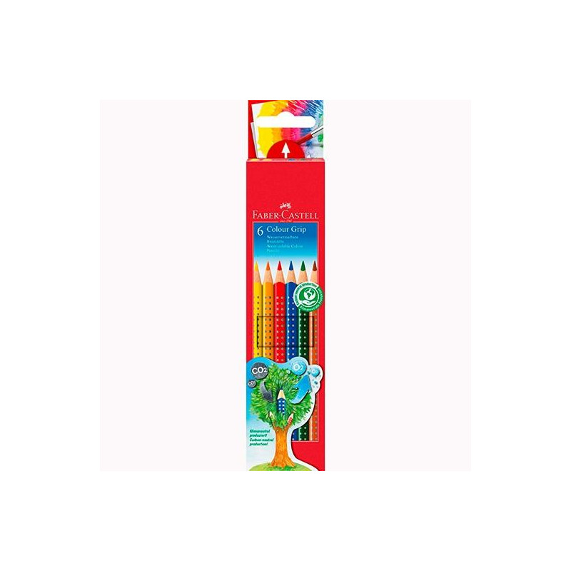 (112406) FABER CASTELL LÁPICES DE COLORES COLOUR GRIP C/SURTIDOS ESTUCHE 6 UD (112406) FABER CASTELL LÁPICES DE COLORES COLOUR GRIP C/SURTIDOS ESTUCHE 6 UD