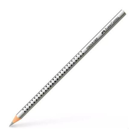 (112482) FABER CASTELL LÁPIZ DE COLOR ACUARELABLE COLOUR GRIP PLATA