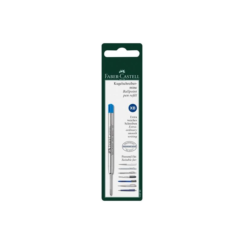 (148793) FABER CASTELL BLISTER 1 RECAMBIO PARA BOLÍGRAFO XB AZUL (148793) FABER CASTELL BLISTER 1 RECAMBIO PARA BOLÍGRAFO XB AZUL