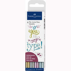 (167304) FABER CASTELL ROTULADORES PITT ARTIST PEN METALLIC 1