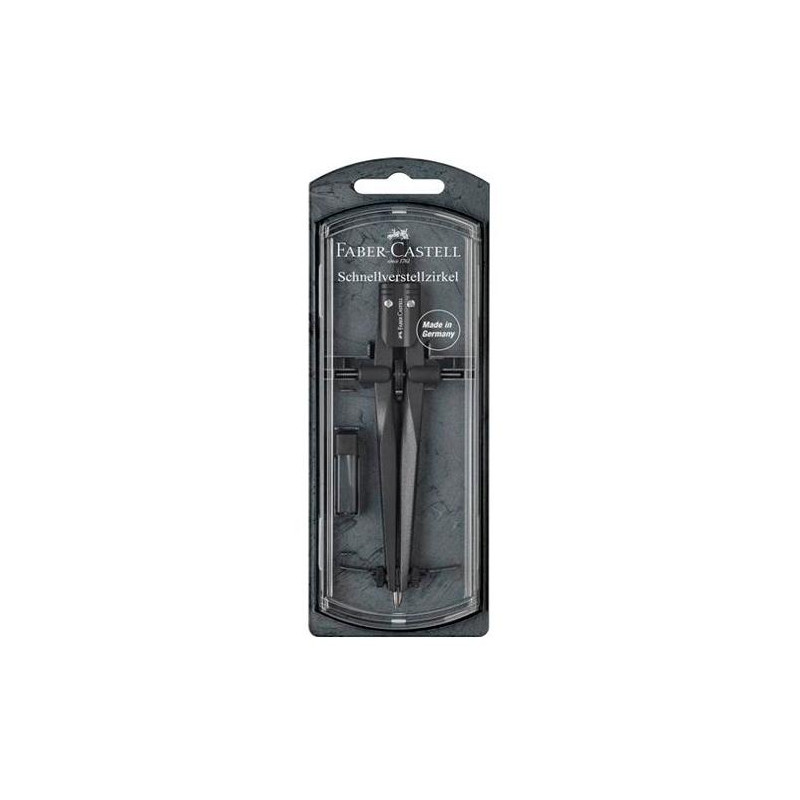 (174530) FABER CASTELL COMPÁS DE AJUSTE RÁPIDO STREAM NEGRO PIEDRA (174530) FABER CASTELL COMPÁS DE AJUSTE RÁPIDO STREAM NEGRO PIEDRA