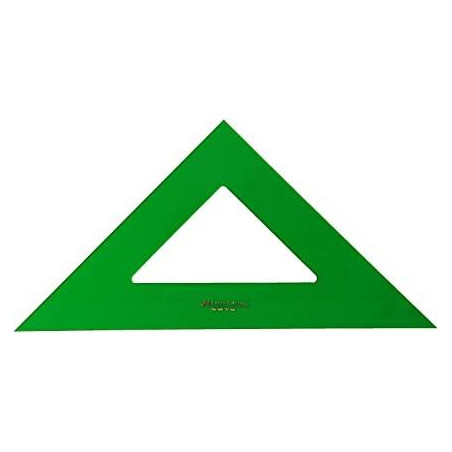 (566-21) FABER CASTELL ESCUADRA SIN GRADUAR 21CM VERDE