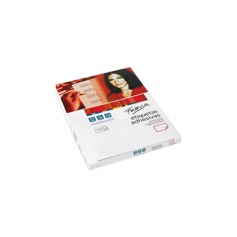 (15305) FABRISA ETIQUETAS ADHESIVAS MULTIFUNCIÓN 70X37MM C/RECTOS 24 X 100H BLANCO (15305) FABRISA ETIQUETAS ADHESIVAS MULTIFUNCIÓN 70X37MM C/RECTOS 24 X 100H BLANCO