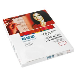 (15320) FABRISA ETIQUETAS ADHESIVAS MULTIFUNCIÓN 105X148MM C/RECTOS 4 X 100H BLANCO