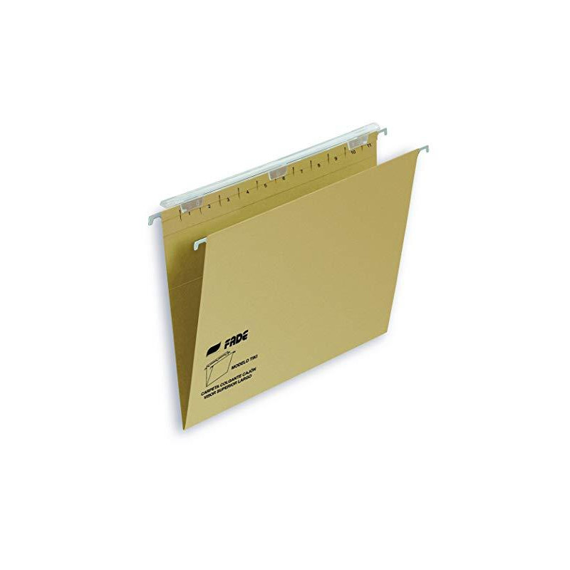 (400064816) FADE CARPETA COLGANTE VISOR SUPERIOR LARGO TIKI KRAFT CARTULINA FOLIO CON ETIQUETAS -25U- (400064816) FADE CARPETA COLGANTE VISOR SUPERIOR LARGO TIKI KRAFT CARTULINA FOLIO CON ETIQUETAS -25U-