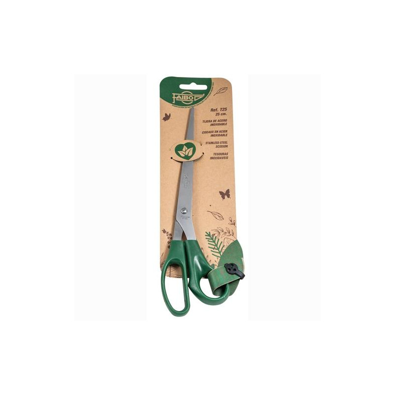 (T25) FAIBO TIJERAS OFICINA 25CM ASIMÉTRICAS MANGO DE PLÁSTICO VERDE OSCURO (T25) FAIBO TIJERAS OFICINA 25CM ASIMÉTRICAS MANGO DE PLÁSTICO VERDE OSCURO