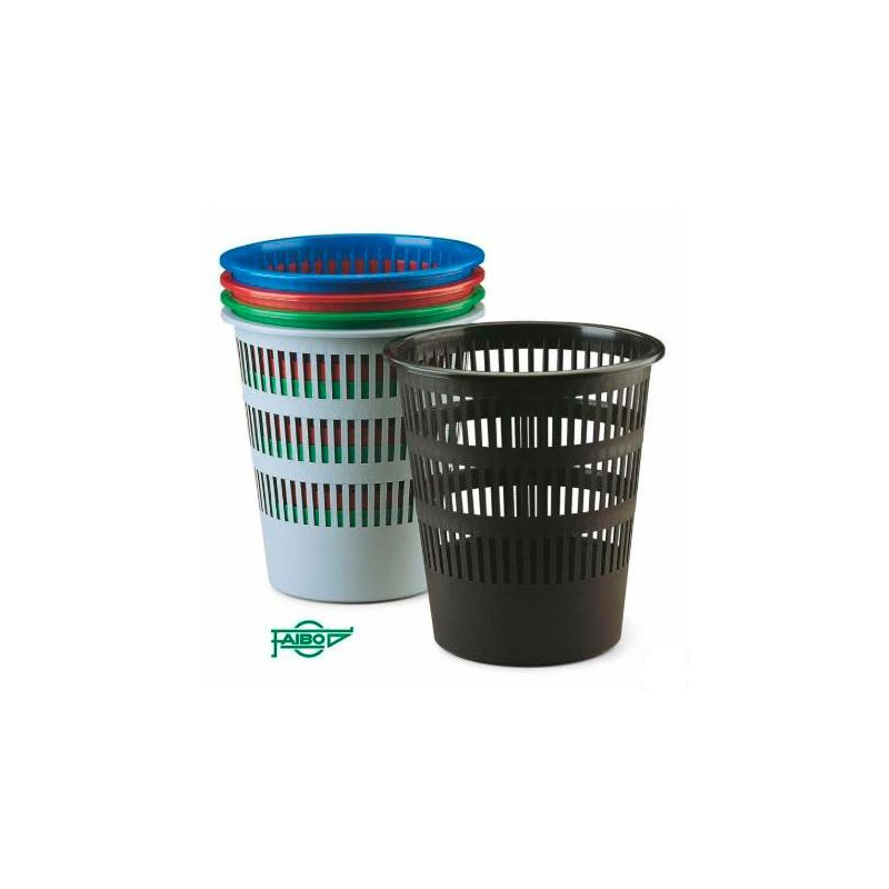 (307-00) FAIBO PAPELERA DE PLÁSTICO EN POLIPROPILENO 12 L REJILLA 295X275 MM SURTIDOS SERIE 307 -9U- (307-00) FAIBO PAPELERA DE PLÁSTICO EN POLIPROPILENO 12 L REJILLA 295X275 MM SURTIDOS SERIE 307 -9U-