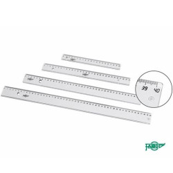 (21130) FAIBO REGLA ESCOLAR 30CM TRANSPARENTE
