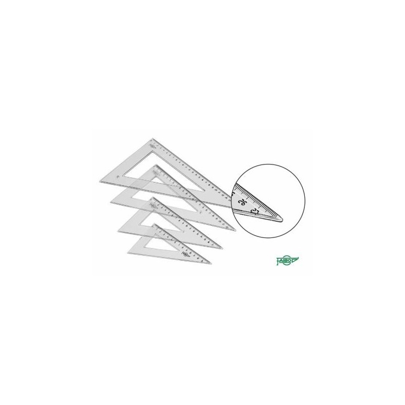 (21330) FAIBO CARTABÓN ESCOLAR GRADUADO 30CM TRANSPARENTE