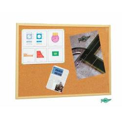 (607-1) FAIBO TABLERO CORCHO ECONÓMICO 30X40CM CON MARCO DE MADERA 18MM