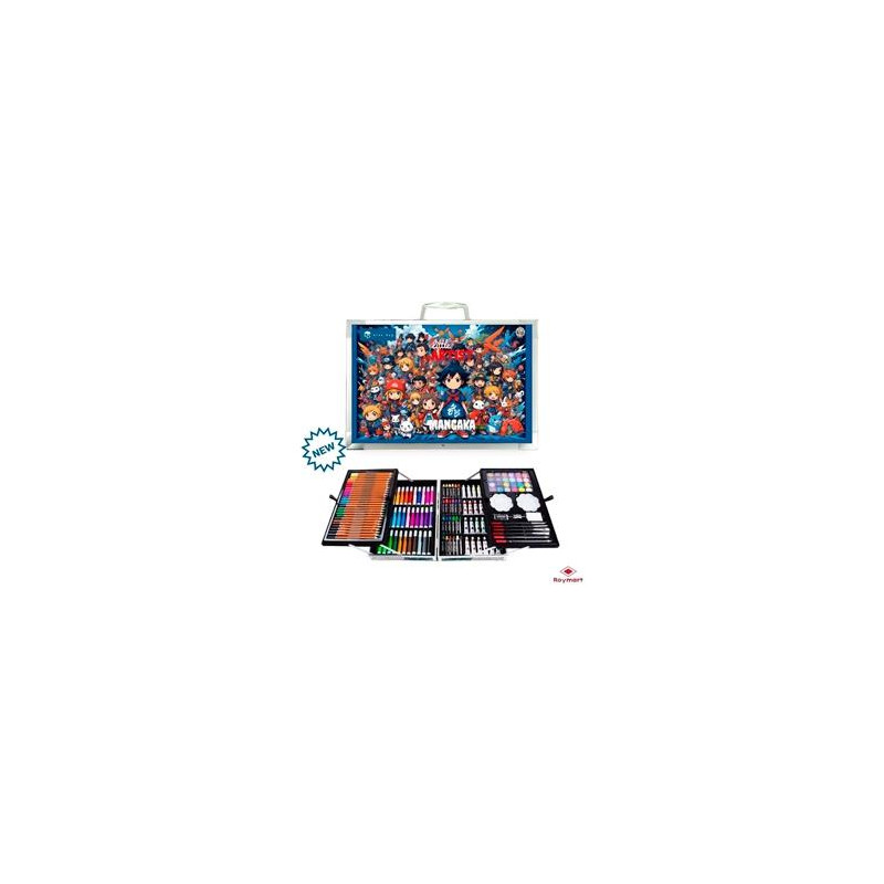 (AB-0909) ALEX BOG MALETÍN DE ALUMINIO 145 PIEZAS SET ART STUDIO MANGA C/SURTIDOS (AB-0909) ALEX BOG MALETÍN DE ALUMINIO 145 PIEZAS SET ART STUDIO MANGA C/SURTIDOS