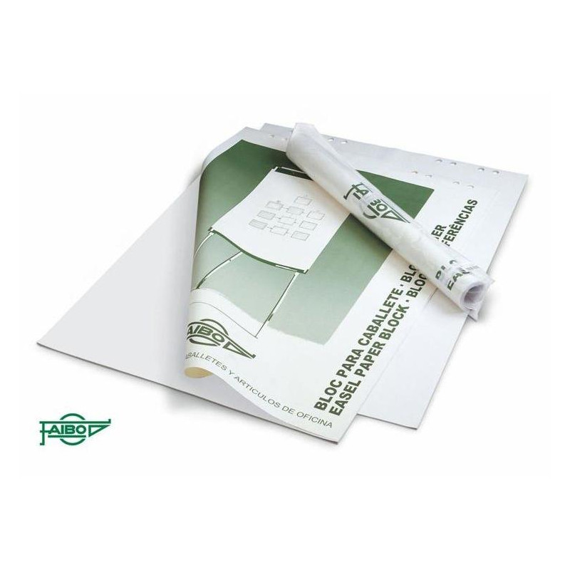 (BLC-50B) FAIBO BLOC DE 50 HOJAS PAPEL LISO PARA PIZARRAS CABALLETE 65X90 CM EN BOLSA INDIVIDUAL (BLC-50B) FAIBO BLOC DE 50 HOJAS PAPEL LISO PARA PIZARRAS CABALLETE 65X90 CM EN BOLSA INDIVIDUAL