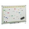 (PLA) FAIBO PIZARRA PLANIFICACIÓN ANUAL METÁLICA LACADO BLANCO MARCO DE ALUMINIO 60X90CM