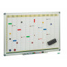 (PLM) FAIBO PIZARRA PLANIFICACIÓN MENSUAL METÁLICA LACADO BLANCO MARCO DE ALUMINIO 60X90CM
