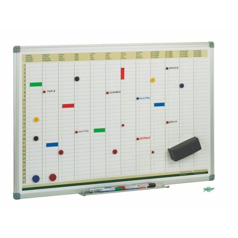 (PLS) FAIBO PIZARRA PLANIFICACIÓN SEMANAL METÁLICA LACADO BLANCO MARCO DE ALUMINIO 60X90CM (PLS) FAIBO PIZARRA PLANIFICACIÓN SEMANAL METÁLICA LACADO BLANCO MARCO DE ALUMINIO 60X90CM