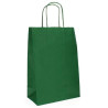 (27266VE) FAMA BOLSA DE ASA RETORCIDA 125GR 21X11X29CM PAPEL VERDE OSCURO