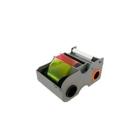 (045000) FARGO CINTA DE TRANSFERENCIA TÉRMICA PARA 250 IMPRESIONES (YMCK0)  + RODILLO DE LIMPIEZA DTC1250 DTC1000