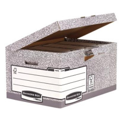 (1181501) FELLOWES MAXI CONTENEDOR DE ARCHIVOS CON TAPA FIJA SYSTEM GRIS