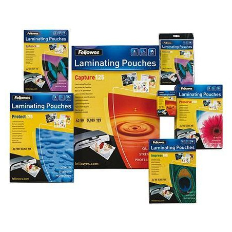 (5351205) FELLOWES FUNDAS DE PLASTIFICAR 100 MICRAS A3 BRILLO PACK 100 UD